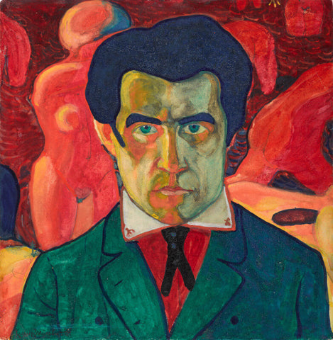 Kazimir Malevich - Self Portrait, 1910 by Kazimir Malevich