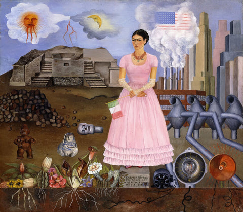 Self Portrait Along the Boarder Line Between Mexico and the United States by Frida Kahlo