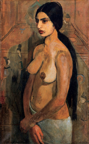 Self-Portrait As Tahitian by Amrita Sher-Gil | Tallenge Store | Buy Posters, Framed Prints & Canvas Prints