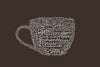 Semiotic Coffee Art - Sienna - Framed Prints