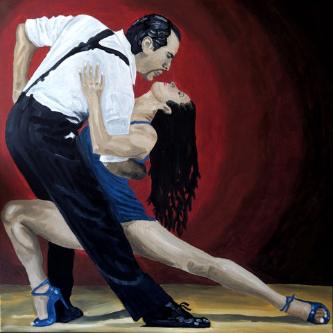 Sensuous Tango Dancers by Christopher Noel