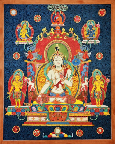 Seto Tara (White Tara) - Canvas Prints by Anzai