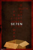 Seven - Tallenge Hollywood Cult Classics Graphic Movie Poster - Canvas Prints