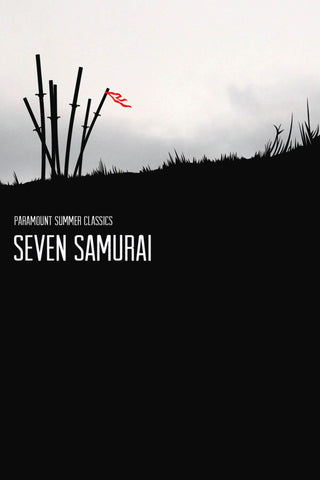 Seven Samurai - Akira Kurosawa Japanese Cinema Masterpiece - Movie Art Graphic Poster by Kentura