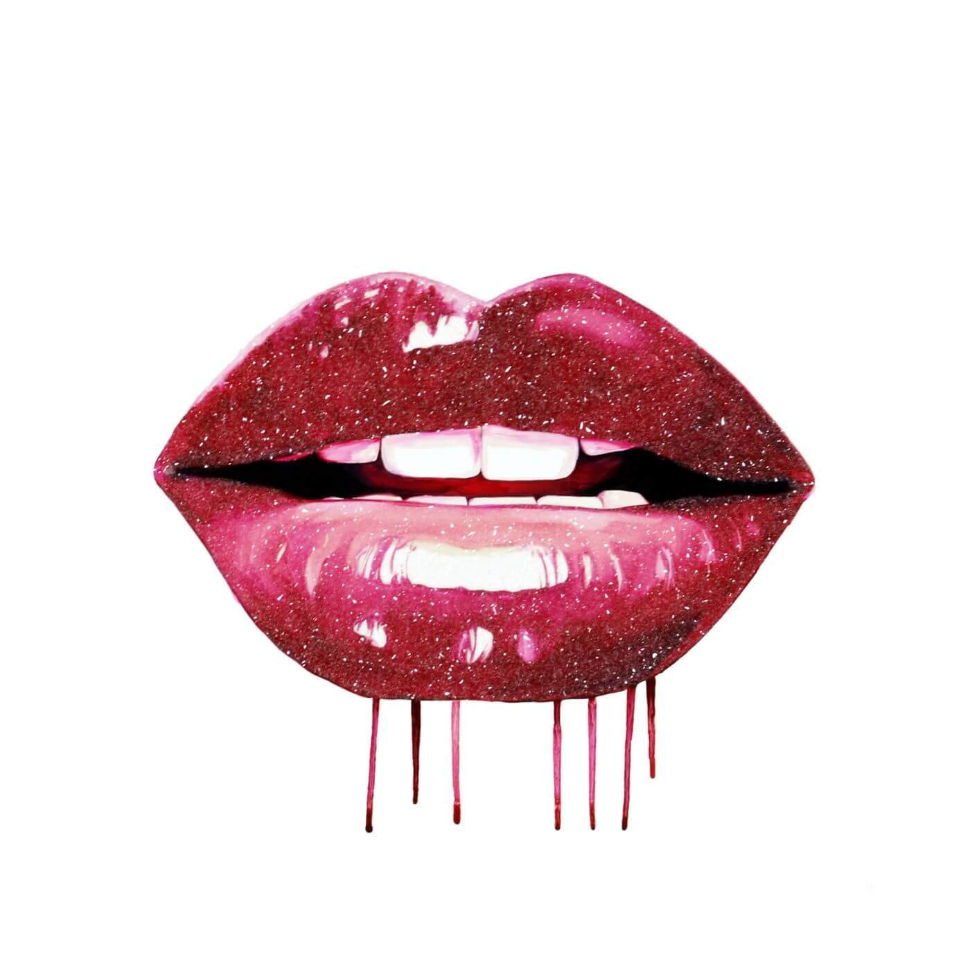 Lips canvas sales