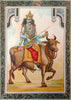 Shanidev  - Raja Ravi Varma Press - Vintage Indian Art Print - Life Size Posters