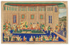 Sher-e Punjab Maharaja Ranjit Singh In Durbar - 19th Century Vintage Indian Sikh Royalty Painting - Art Prints