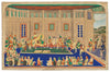 Sher-e Punjab Maharaja Ranjit Singh In Durbar - 19th Century Vintage Indian Sikh Royalty Painting - Posters