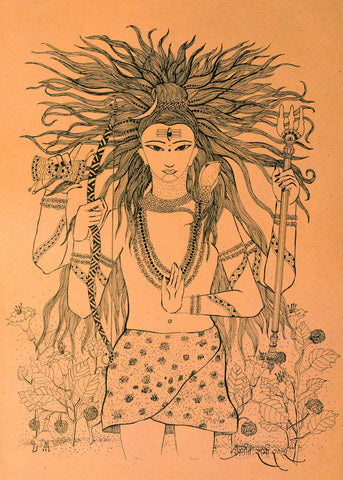 Lord Shiva - Large Art Prints by Mahesh
