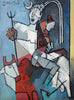 Shiva Parvati - Maqbool Fida Husain - Canvas Prints