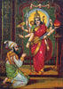 Shivaji Bhavani - Raja Ravi Varma Press Oleograph Print - Vintage Indian Art Painting - Framed Prints