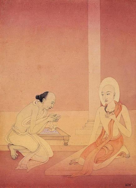 Shri Chaytania And Basudeb- Kshitindranath Mazumdar – Bengal School of Art - Indian Painting - Posters