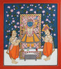 Shrinathji Darshan -  Krishna Pichwai Indian Painting - Canvas Prints