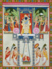 Shrinathji Darshan - Nathdwara - Krishna Pichwai Indian Painting - Canvas Prints