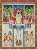 Shrinathji Darshan - Nathdwara - Krishna Pichwai Indian Painting - Art Prints