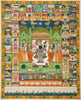 Shrinathji Sharad Purnima (Pichwai Nathdwara) - Vintage Indian Krishna Art Painting - Life Size Posters