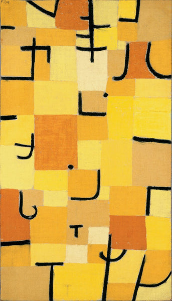 Signs In Yellow by Paul Klee
