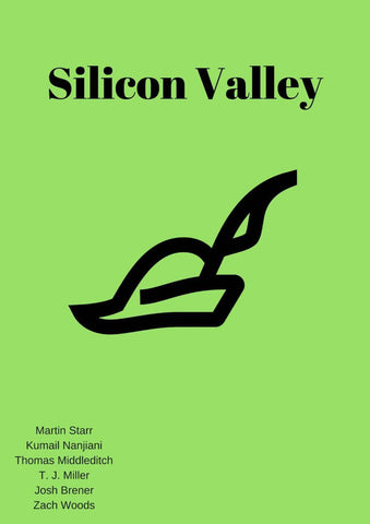 Silicon Valley Minimal Illustration - Canvas Prints