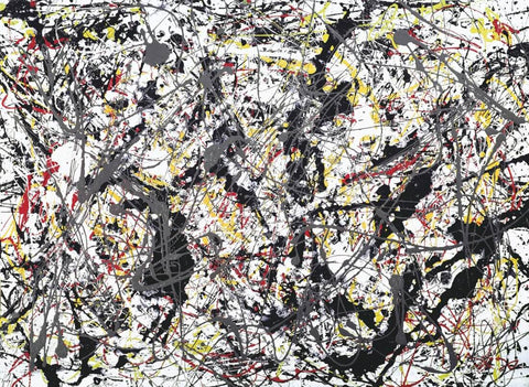 Silver Over Black, White, Yellow, and Red by Jackson Pollock