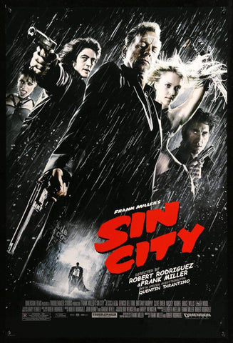 Sin City - Robert Rodriguez Hollywood Movie Poster by Joel Jerry