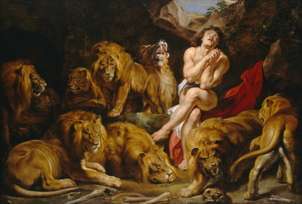 Daniel in the Lions' Den - Framed Prints