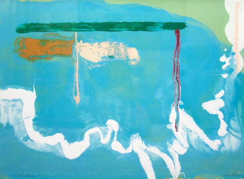 Skywriting - Helen Frankenthaler - Abstract Expressionism Painting by Helen Frankenthaler
