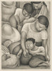 Sleep (El Sueño) - Diego Rivera - Canvas Prints