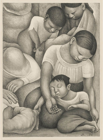 Sleep (El Sueño) - Diego Rivera - Framed Prints