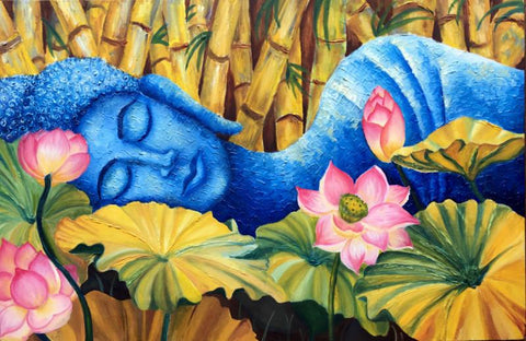 Sleeping Buddha II - Large Art Prints by Raghuraman