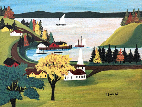 Smith's Cove (Digby County) - Maud Lewis - Canadian Folk Artist Painting - Canvas Prints