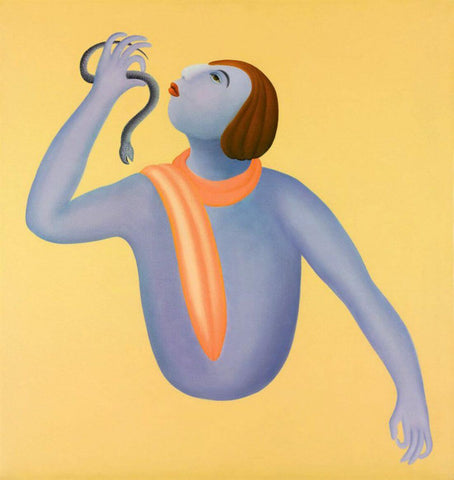 Snakecharmer by Manjit Bawa