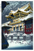 Snow at Yomeimon Gate, Nikko - Kasamatsu Shiro - Japanese Woodblock Ukiyo-e Art Print - Canvas Prints