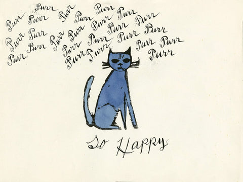 So Happy - Purring Cat - Andy Warhol - Pop Art Painting by Andy Warhol