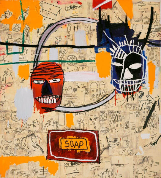 Soap - Jean-Michael Basquiat - Neo Expressionist Painting - Canvas Prints