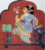 Spinning Cotton - Haripura Panels Collection - Nandalal Bose - Bengal School Painting - Framed Prints