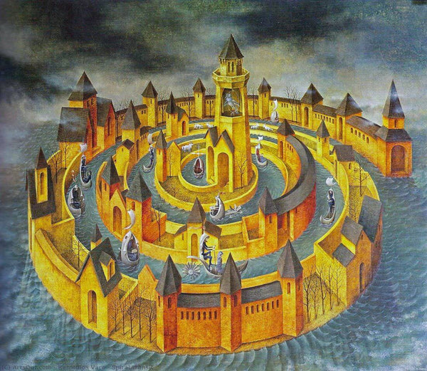 Spiral Transit - Remedios Varo (Tránsito en Espiral) – Remedios Varo - Surrealist Art Painting - Canvas Prints