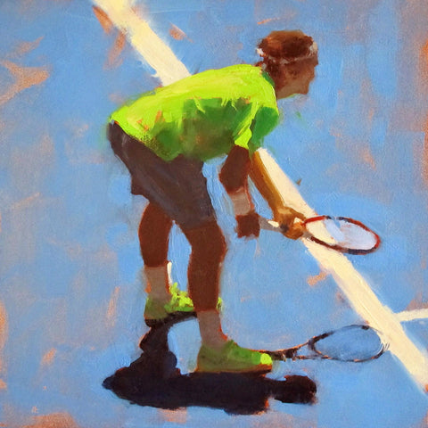 Spirit Of Sports - Abstract Painting - Tennis - Roger Federer - Posters by Joel Jerry