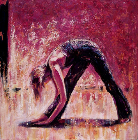 Spirit Of Sports - Abstract Painting - Yoga Pose 2 - Posters by Joel Jerry