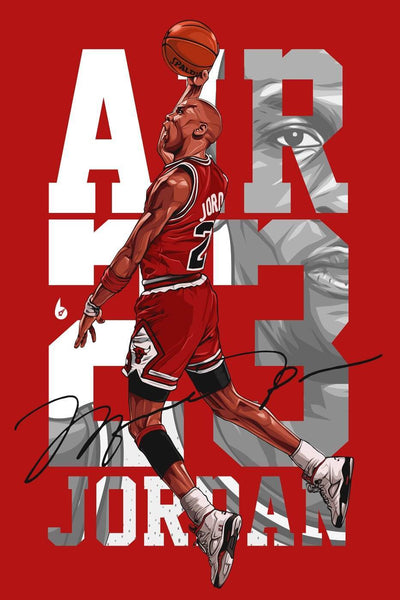 Spirit Of Sports - Digital Art - Basketball Greats - Michael Jordan - Air Jordan Chicago Bulls - Framed Prints