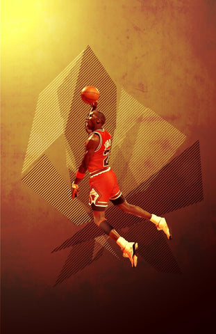 Spirit Of Sports - Digital Art - Basketball Greats - Michael Jordan - Chicago Bulls - Life Size Posters