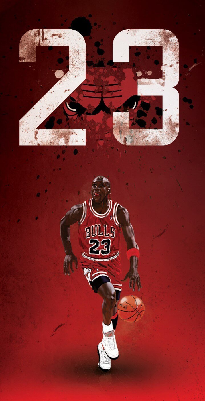 Poster print with frame Michael Jordan