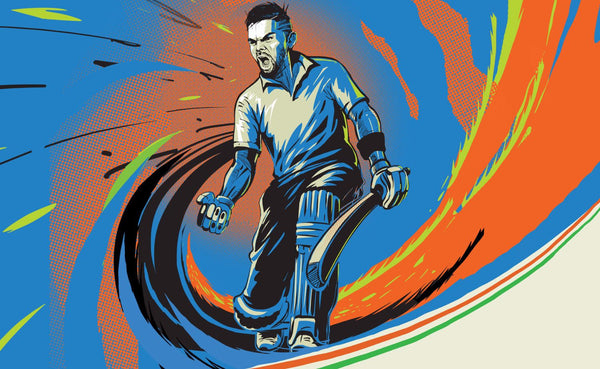 Spirit Of Sports - Digital Painting - Virat Kohli - Framed Prints