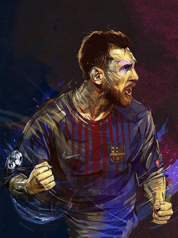 Spirit Of Sports - FC Barcelona Lionel Messi - Tallenge Football Collection by Joel Jerry
