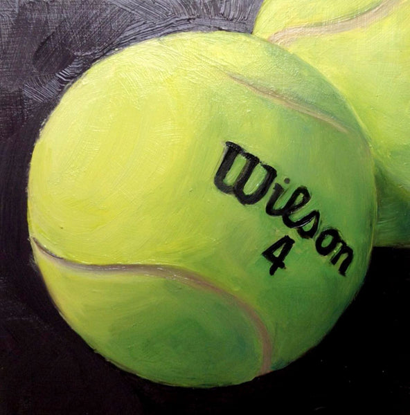 Spirit Of Sports - Hyperrealistic Painting - Tennis - Wilson - Framed Prints