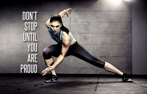 Spirit Of Sports - Motivational Poster - Dont Stop Until You Are Proud - Framed Prints