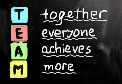Spirit Of Sports - Motivational Poster - TEAM Together Everyone Achieves More - Large Art Prints