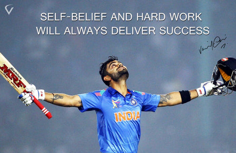 Self-Belief and Hard Work Will Always Deliver Success - Virat Kohli by Tallenge Store