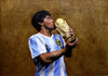 Spirit Of Sports - Oil Painitng - Soccer Superstars - Maradona - Canvas Prints