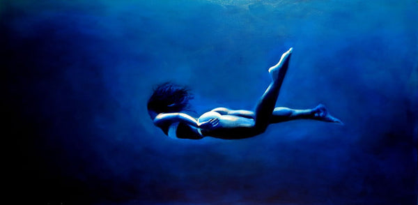 Spirit Of Sports - Painting - Swimming In The Deep - Canvas Prints