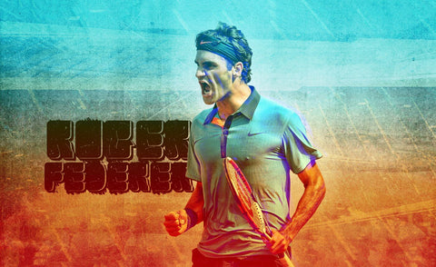Spirit Of Sports - Roger Federer - Legend Of Tennis - Posters by Christopher Noel
